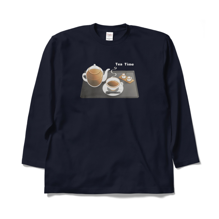 ロングスリーブTシャツ　紺色　XL