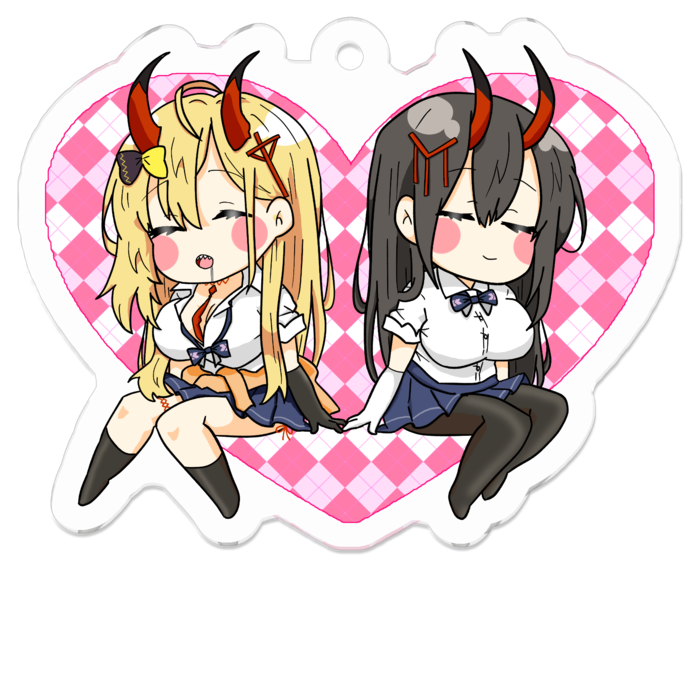 アクリルキーホルダー - 50 x 50 (mm)