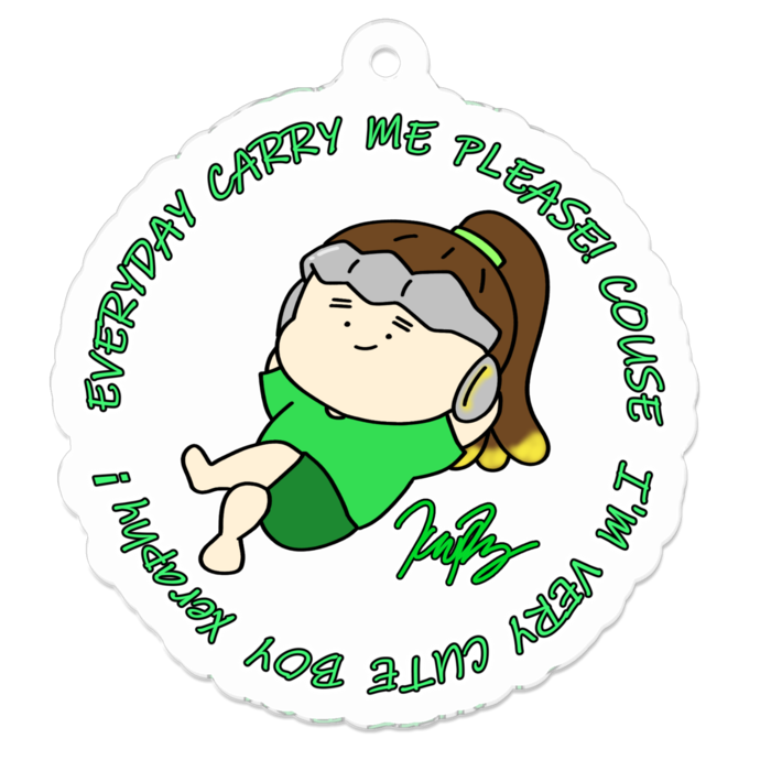 アクリルキーホルダー - 50 x 50 (mm)