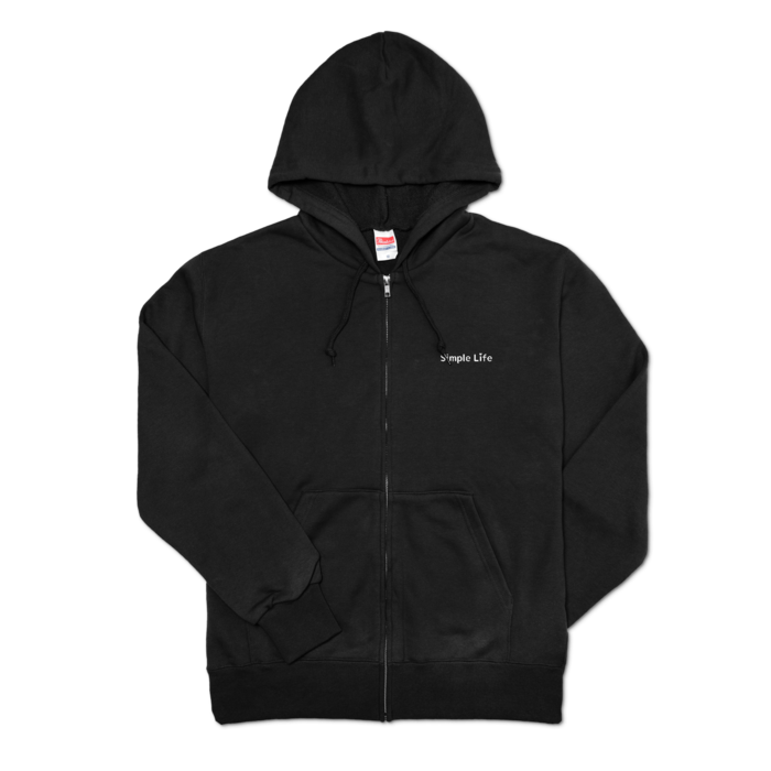 ジップパーカー❤　黒色　M