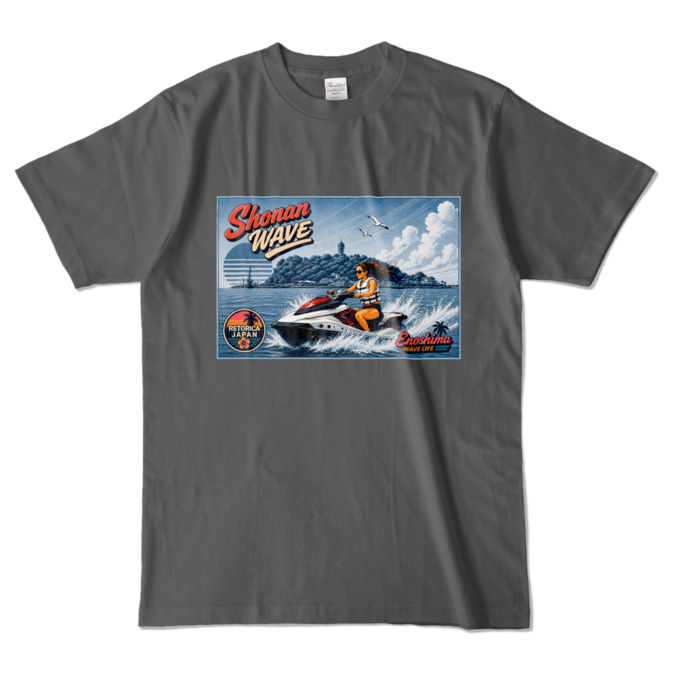 カラーTシャツ - L - チャコール (濃色)