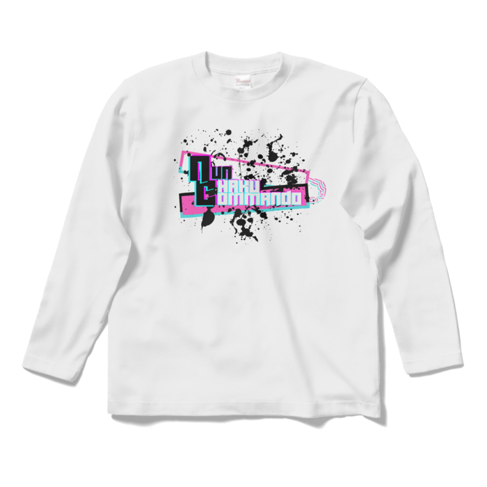 ロングスリーブTシャツ - S - ホワイト正面プリント