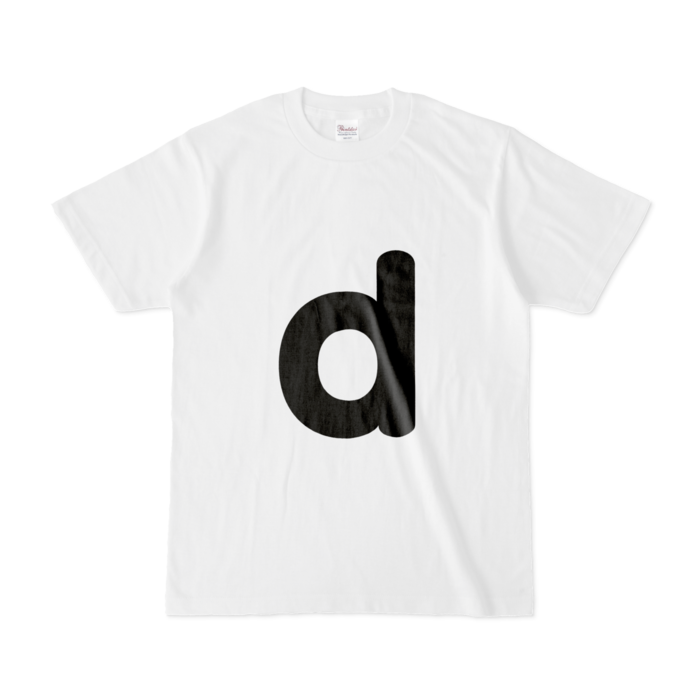 「d」（小文字）Tシャツ - S - 白