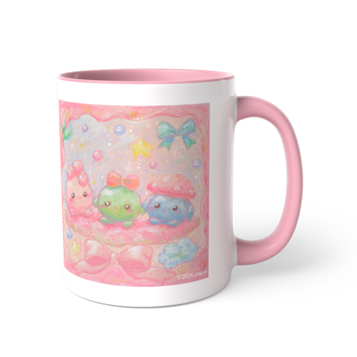 ツートンカラーマグカップ - 直径 8.2cm / 高さ 9.5cm