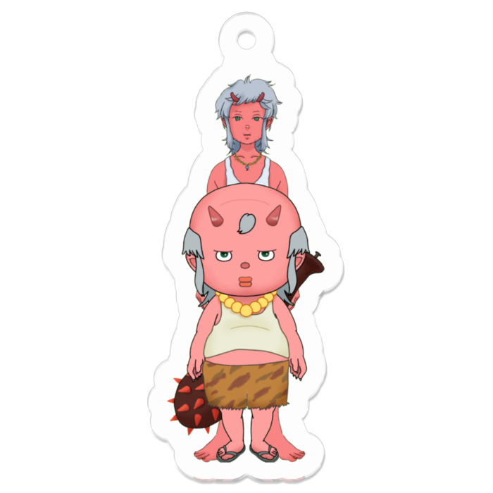 いも×いもアクリルキーホルダー - 50 x 50 (mm)