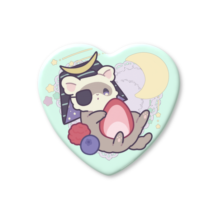 まさむねハート缶バッジ - 57 × 52.5mm