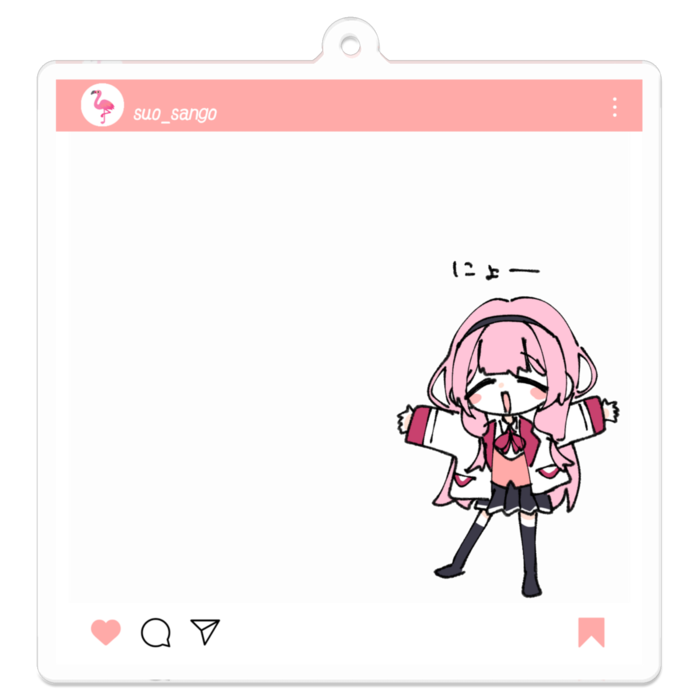 アクリルキーホルダー - 70 x 70 (mm)