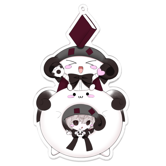 博士(本有)アクリルキーホルダー（コーティング） - 100 x 100 (mm)