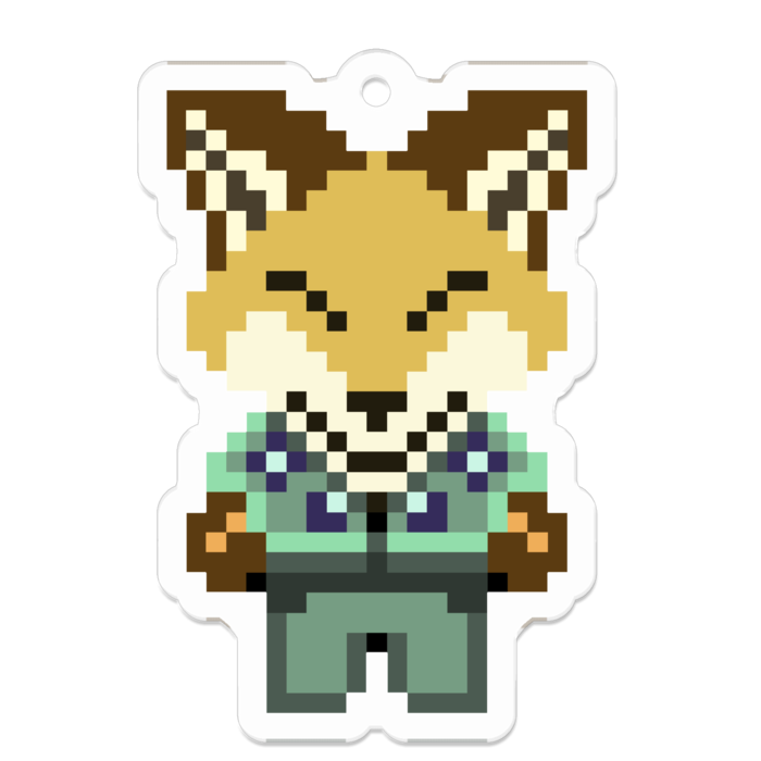 アクリルキーホルダー(コーティング) - 50 x 50 (mm)