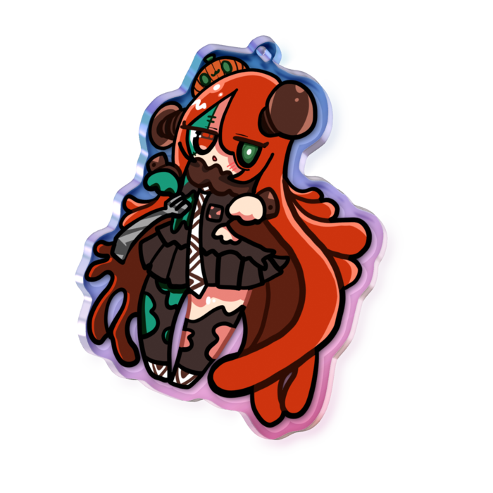 オーロラアクリルキーホルダー - 70 × 70mm