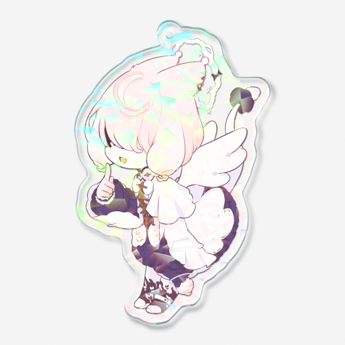 ホログラムアクリルキーホルダー - 70 × 70mm