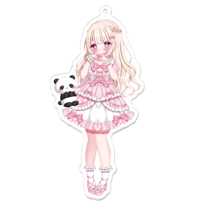 アクリルキーホルダー（コーティング） - 100 x 100 (mm)