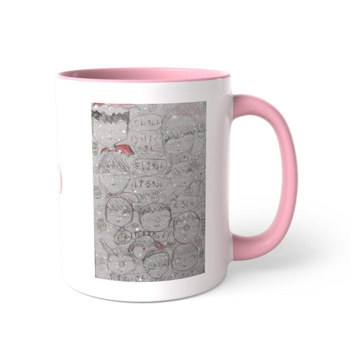 ツートンカラーマグカップ - 直径 8.2cm / 高さ 9.5cm