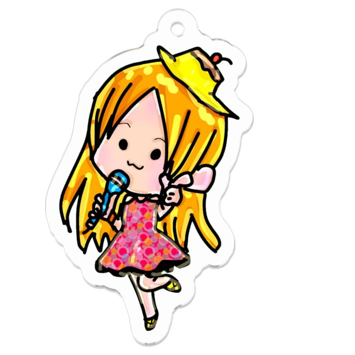 アクリルキーホルダー - 50 x 50 (mm)