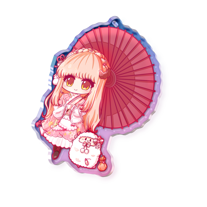 おさんぽひつじ - 70 × 70mm