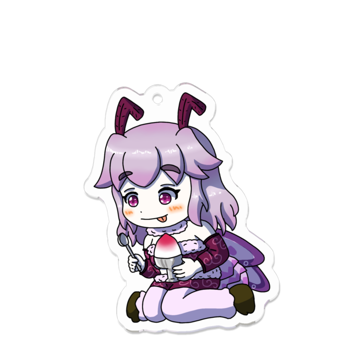 アクリルキーホルダー 線画縁取り- 70 x 70 (mm)