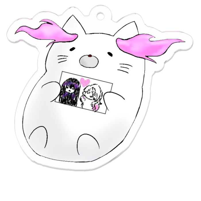 アクリルキーホルダー（コーティング） - 50 x 50 (mm)