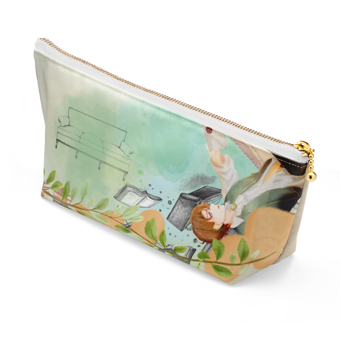 ポーチ - 長さ21.5cm / 高さ10cm - ホワイト