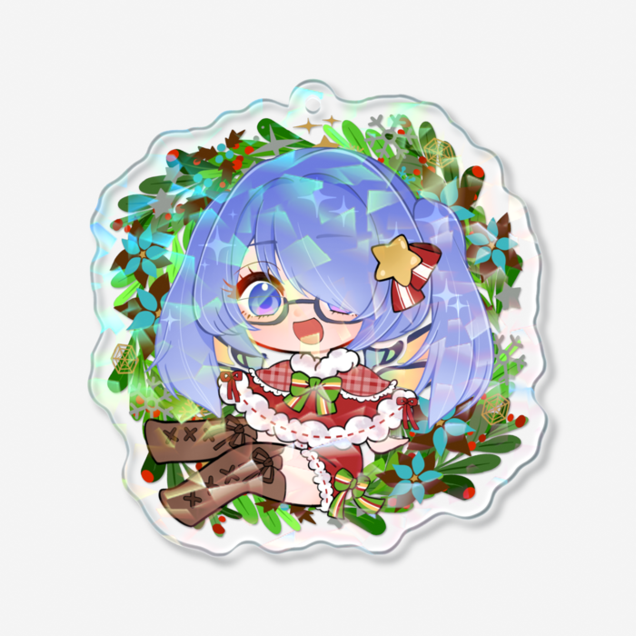 ホログラムアクリルキーホルダー - 70 × 70mm