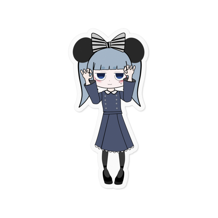 ステッカー - 100 x 100 (mm)ホワイト