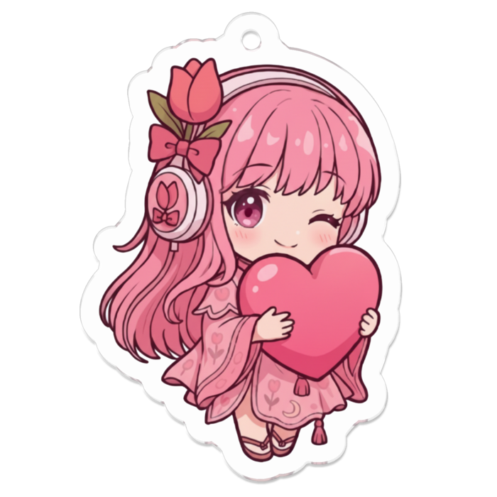 アクリルキーホルダー - 50 x 50 (mm)(1)