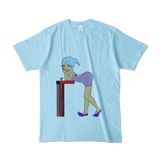 カラーTシャツ - L - ライトブルー (淡色)