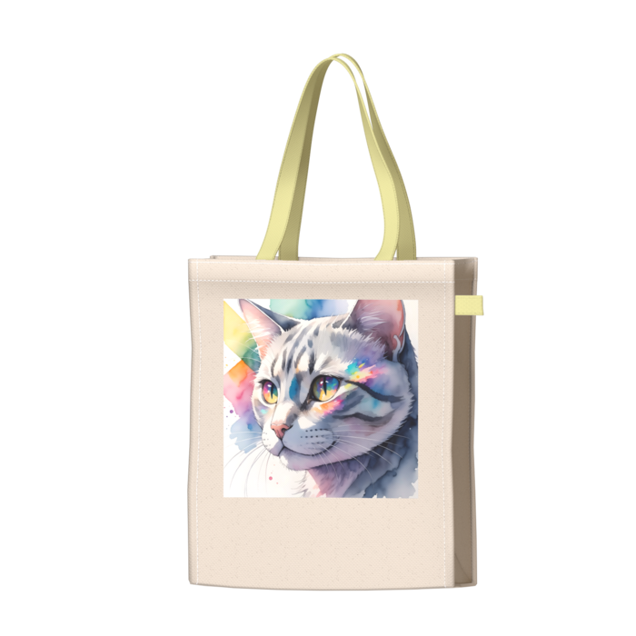ツートンカラーバッグ - イエロー - W34 × H41 × D14cm