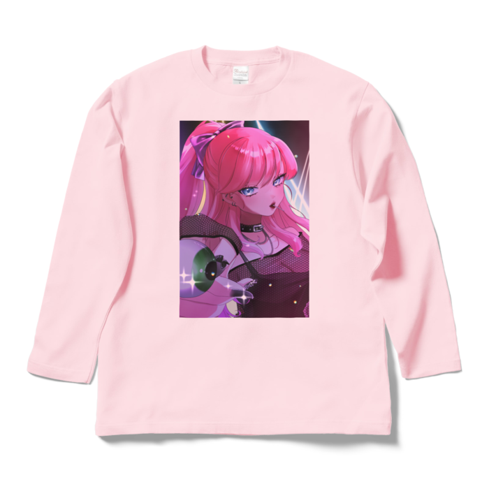 ロングスリーブTシャツ - L - ライトピンク