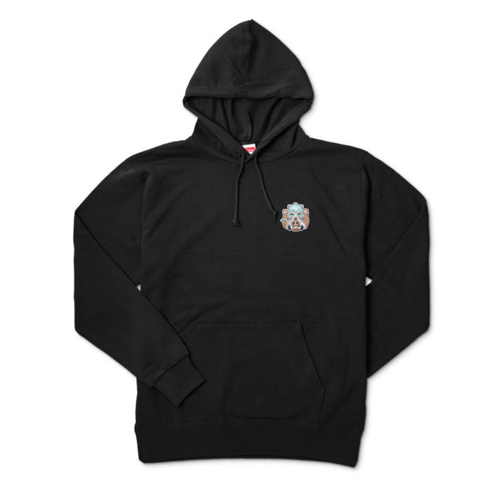 ワンポイントパーカー - XL - ブラック