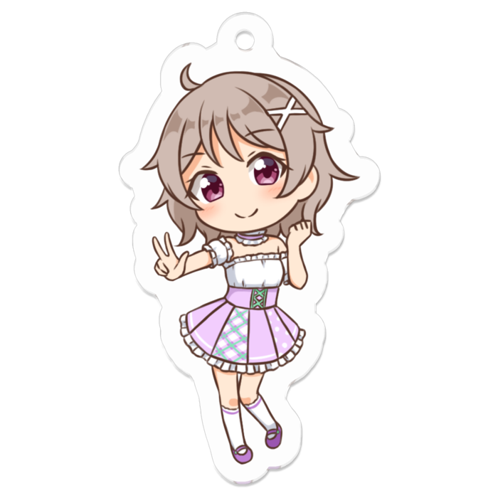 丸橋アヤメ　アクリルキーホルダー - 50 x 50 (mm)