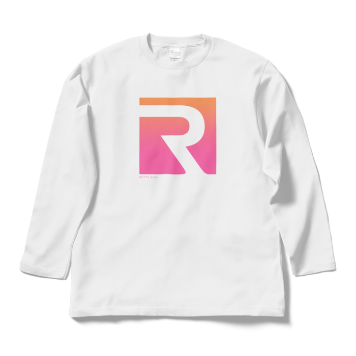 ロングスリーブTシャツ - L - ホワイト(ピンク)