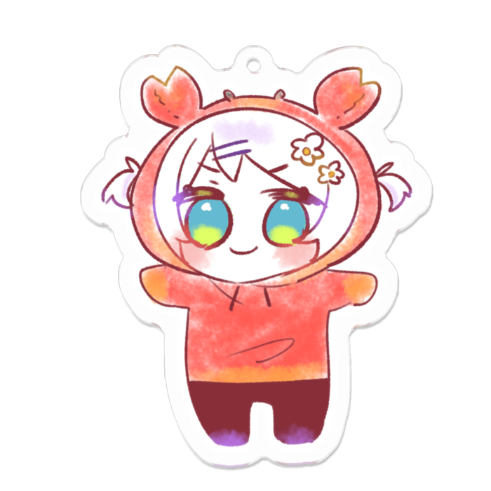 アクリルキーホルダー(コーティング) - 70 x 70 (mm)