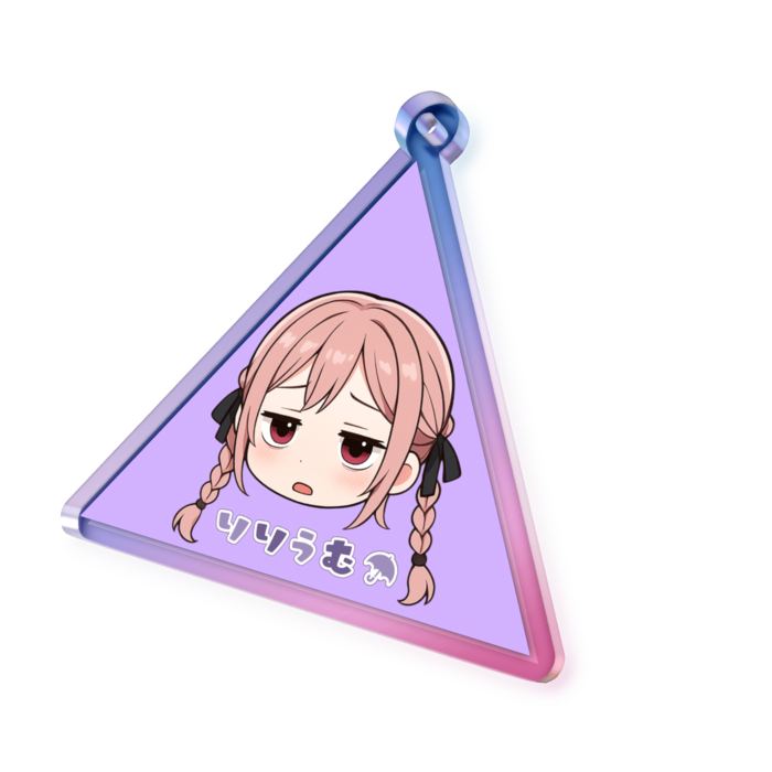 オーロラアクリルキーホルダー - 50 × 50mm