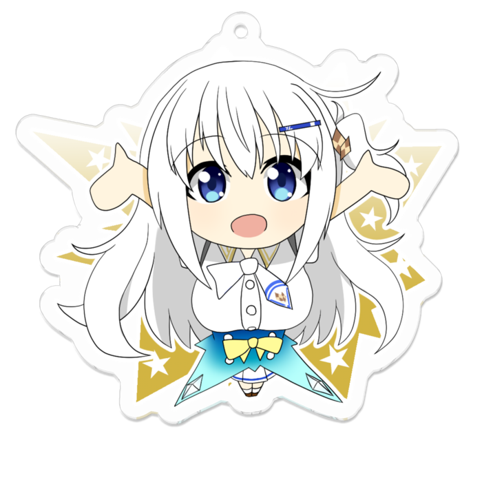 アクリルキーホルダー（コーティング） - 70 x 70 (mm)