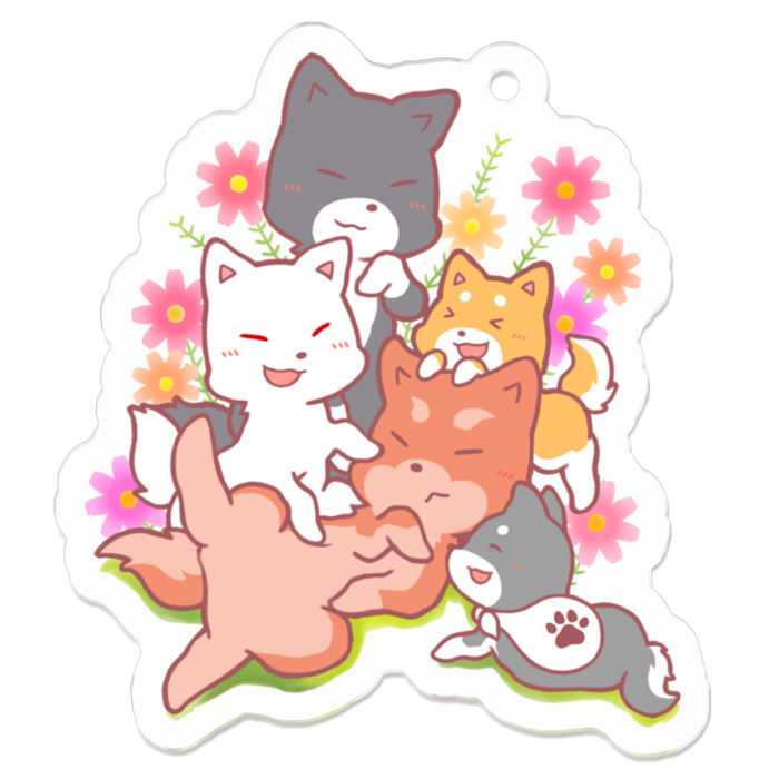 アクリルキーホルダー - 50 x 50 (mm)