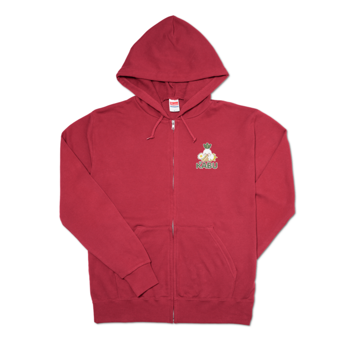 ジップパーカー - L - バーガンディ