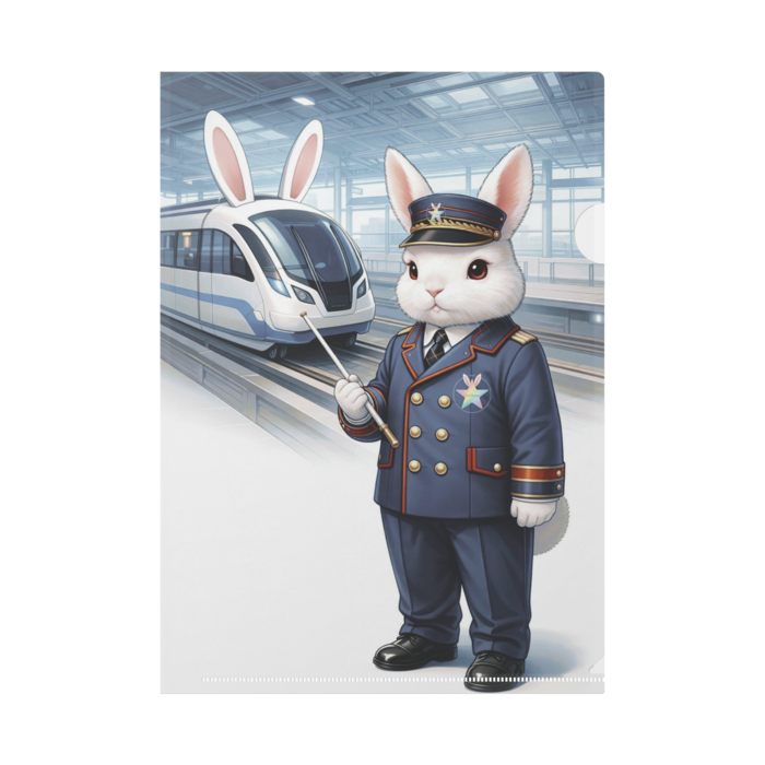 クリアファイル - ぴょん速くんとピョン速号 構内