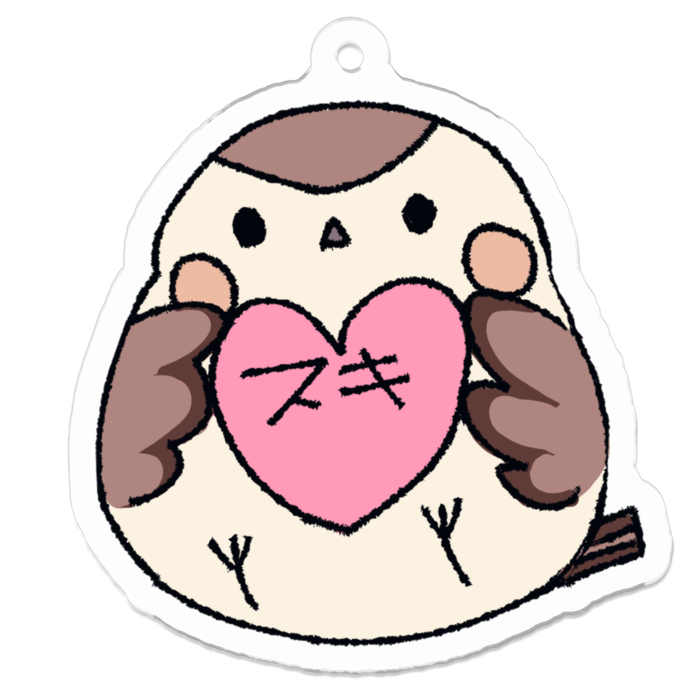 アクリルキーホルダー - 50 x 50 (mm)