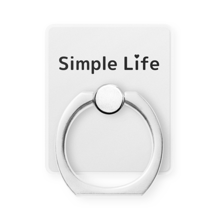 スマホリング❤　縦　白色（ホワイト）