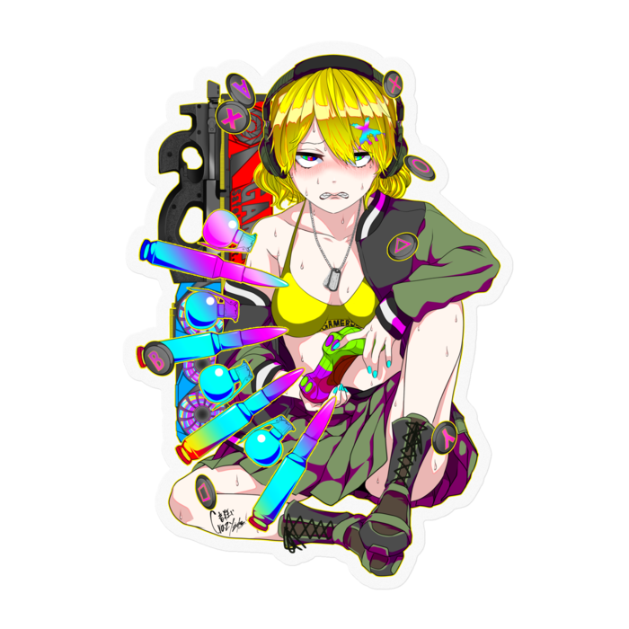 ステッカー - 100 x 100 (mm)