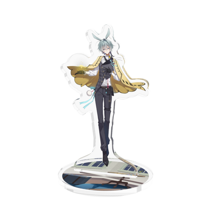 【立ち耳＆✦持ち】キービジュアルアクリルフィギュア - 70x70mm