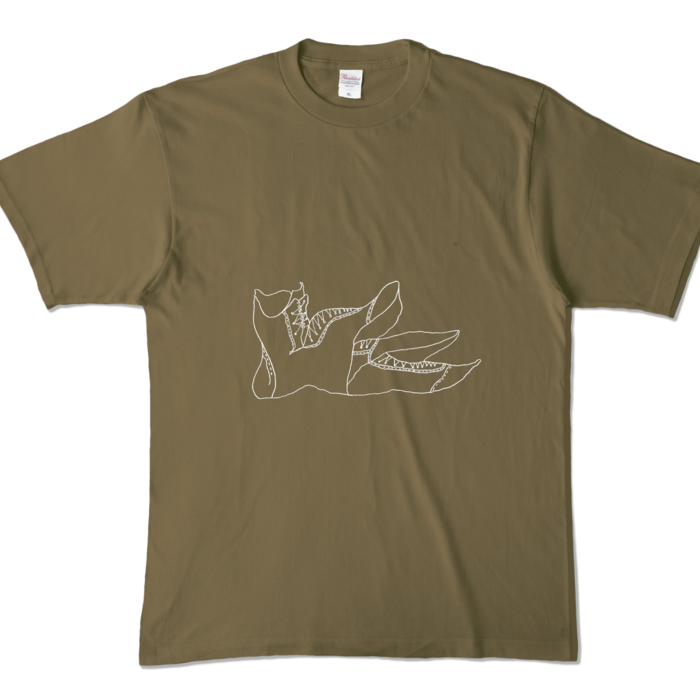 カラーTシャツ - XL - オリーブ (濃色)