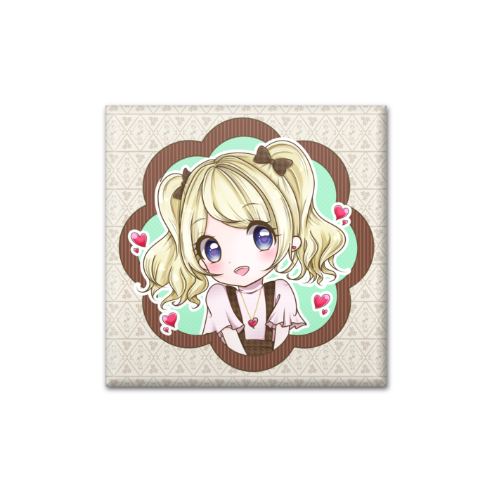 缶バッジ - 四角形40mm