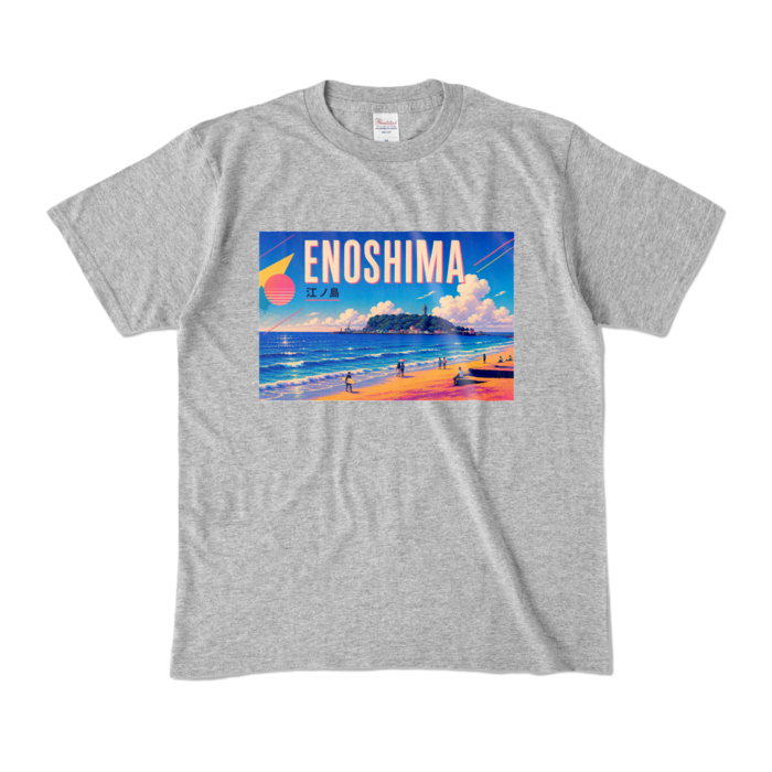 カラーTシャツ - M - 杢グレー (濃色)