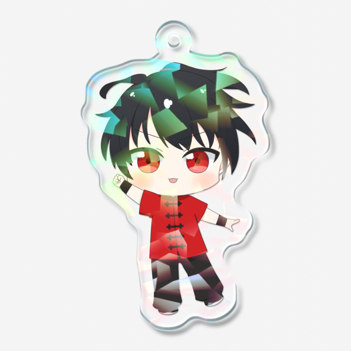 ホログラムアクリルキーホルダー - 50 × 50mm(1)