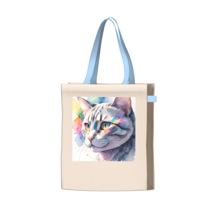 ツートンカラーバッグ - ブルー - W34 × H41 × D14cm