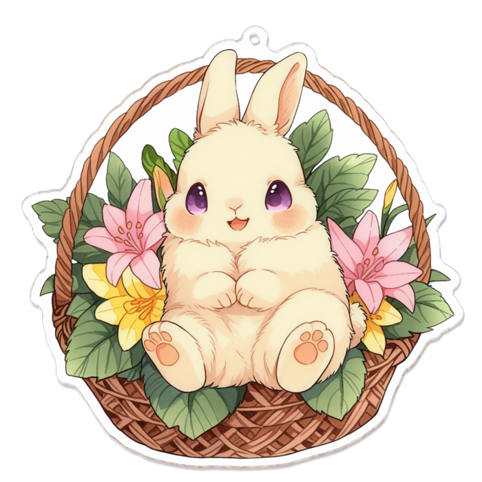 アクリルキーホルダー - 100 x 100 (mm)