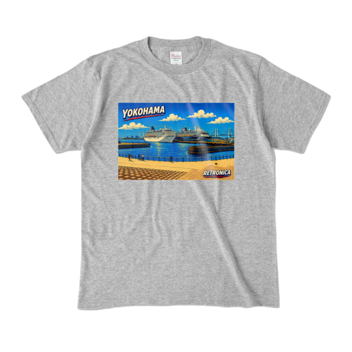 カラーTシャツ - M - 杢グレー (濃色)
