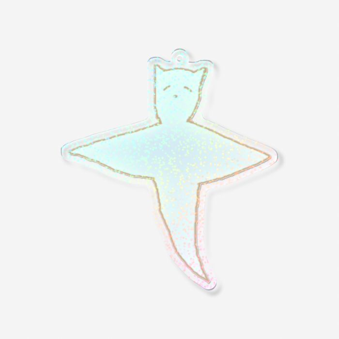 ホログラムアクリルキーホルダー - 100 × 100mm