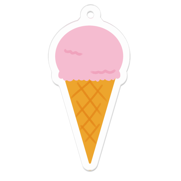 アクリルキーホルダー - 50 x 50 (mm)